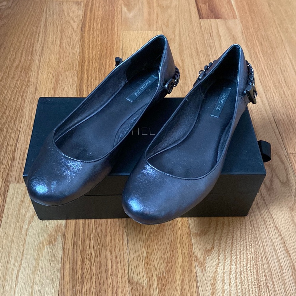 Rachel Zoe gunmetal flats size 8
